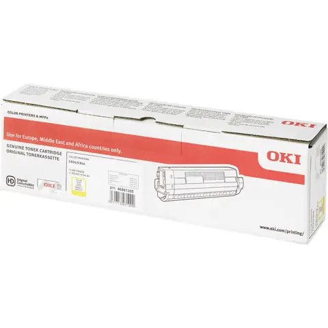 OKI 46861305 - Toner żółty do OKI C834, C844